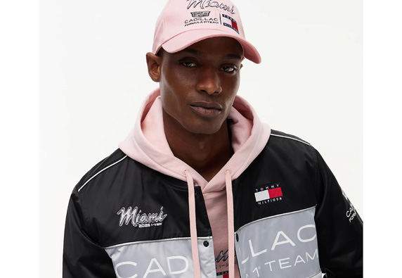 Gorras GP Miami 2026 — colección de cinco equipos F1 con Cadillac y Audi