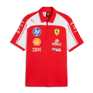 2026 Scuderia Ferrari F1 Italy Mens Team Authentic Polo Shirt