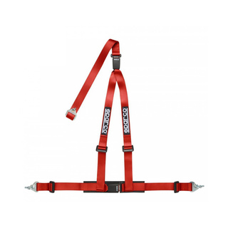 Sparco Italy CLUB H-3M DUAL 3-points Safety Harness red (ECE)