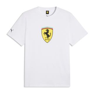 2026 Scuderia Ferrari F1 Italy Mens Large Logo T-Shirt white