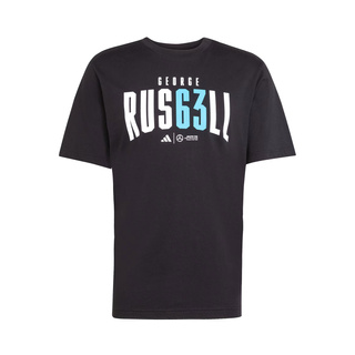 2025 Mercedes AMG Petronas F1 Mens Russell T-shirt black