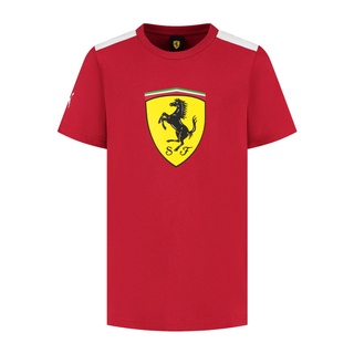 2025 Scuderia Ferrari F1 Kids Shield T-shirt red