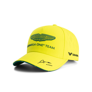 2025 Aston Martin Aramco F1 Mens Alonso Team Baseball Cap lime