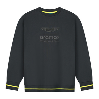 2026 Aston Martin Aramco F1 Mens Stealth Oversize sweatshirt