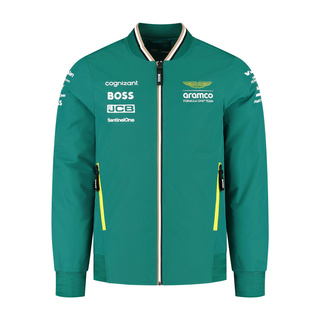2025 Aston Martin Aramco F1 Mens Team Bomber Jacket