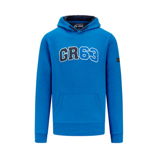 Men's Hoodie George Russell Hoodie Blue Mercedes AMG F1