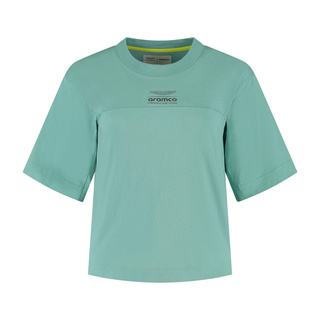 2025 Aston Martin Aramco F1 Ladies Crop Top T-Shirt