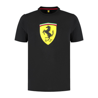 2025 Scuderia Ferrari F1 Mens Shield T-shirt black