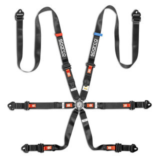 Sparco Italy FORMULA H-9 ENDURANCE 6 - points safety belts black (FIA)