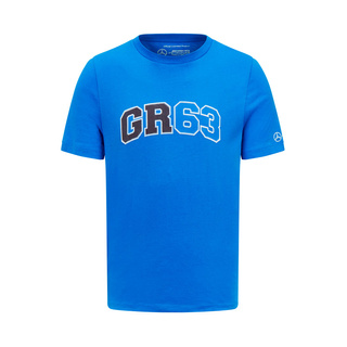 Mercedes Germany AMG F1 Mens George Russell Logo T-shirt Blue