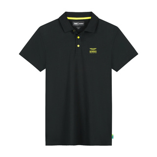 2026 Aston Martin Aramco F1 Mens Seasonal Polo shirt black