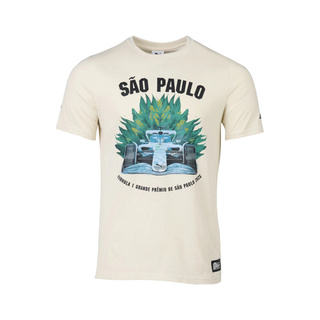 2025 Formula 1 Puma Men's Brazil GP Beige T-shirt