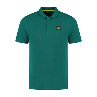 2025 Aston Martin Aramco F1 Men's Tech Waffle Green Polo