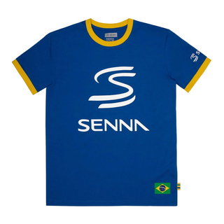 2026 Ayrton Senna Collection Mens Legacy T-Shirt blue
