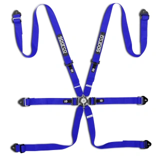 Sparco Italy COMPETITION H-2PD Safety Belts Blue (FIA)