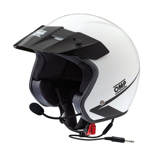 OMP Italy STAR-J Open Face Helmet White