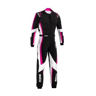 Sparco Italy KERB Ladies Karting Suit Black/Pink (FIA)