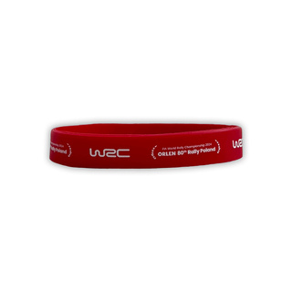 80th Rally Poland WRC silicone wristband red