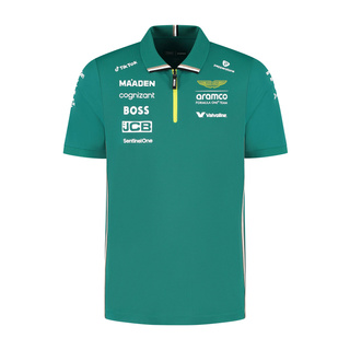 2025 Aston Martin Aramco F1 Mens Team Polo shirt