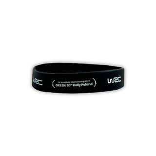 80th Rally Poland WRC silicone wristband black