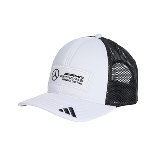 2025 Mercedes AMG Petronas F1 Mens Logo Trucker Cap white