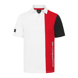 2026 Porsche Motorsport Men's Stripe White Polo