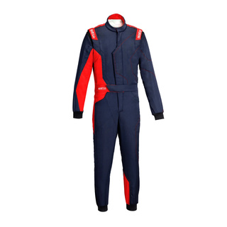 Sparco Italy SPRINT Advanced Asymetrical Race Suit Navy Blue/Red (FIA)