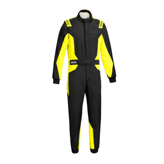Sparco Italy SPRINT Advanced Race Suit Black-Yellow (FIA)