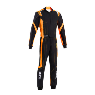 Sparco Italy THUNDER Kids Karting Suit Black/Orange (FIA)