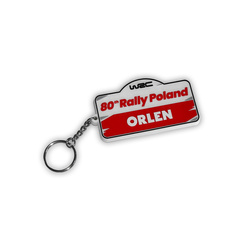 2024 80th Rally Poland WRC Rubber Keyring