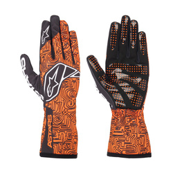 Alpinestars Italy TECH-1 K RACE V2 VERTICAL Karting Gloves Orange