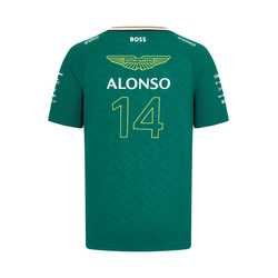 2024 Aston Martin Aramco F1 Children's Alonso Green T-shirt