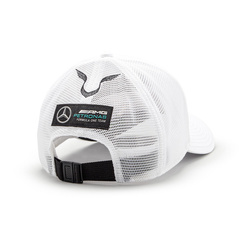 Mercedes AMG F1 LH Trucker Team White Baseball Cap