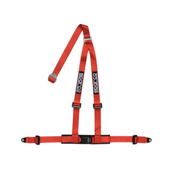 Sparco Italy CLUB H-3 3-points Safety Harness red (ECE) 