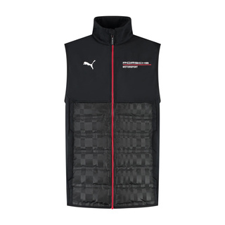 2025 Porsche Motorsport Men's Team Sleeveless Jacket Black