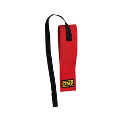 OMP Italy 2" Red Tow Hook Strap (FIA)