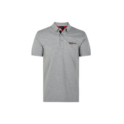 2021 Porsche Germany Mens Logo Polo Shirt Grey