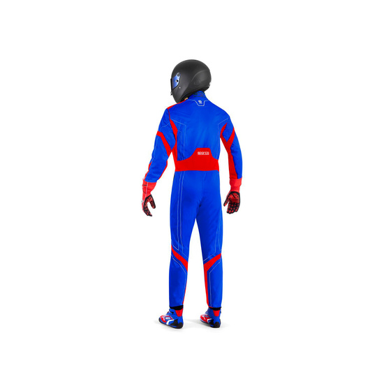 Sparco Italy THUNDER Kids Karting Suit Blue/Red (FIA)