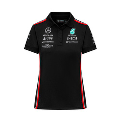  Mercedes AMG Germany F1 Ladies Team Polo Shirt Black