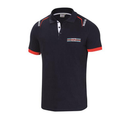 Men's Sparco Martini Logo navy polo shirt