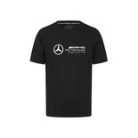 2024 Mercedes AMG Petronas F1 Men's Large Logo Black T-shirt