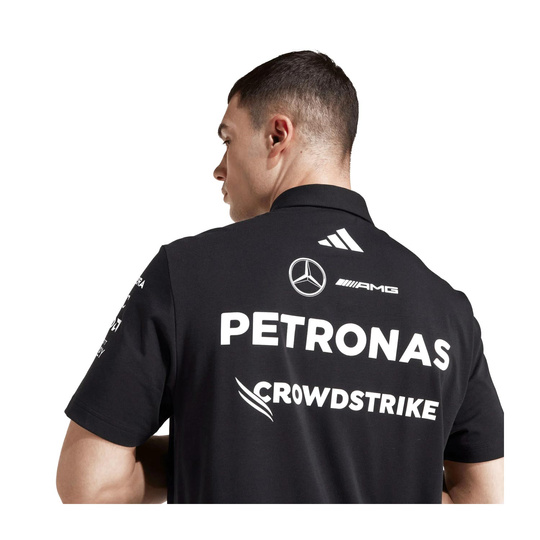 2025 Mercedes AMG Petronas F1 Mens Team Polo shirt black