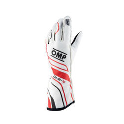 OMP Italy ONE-S MY20 Racing Gloves White (FIA)