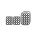 OMP Italy OA/1863 standard silver Pedal Pads