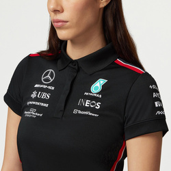  Mercedes AMG Germany F1 Ladies Team Polo Shirt Black