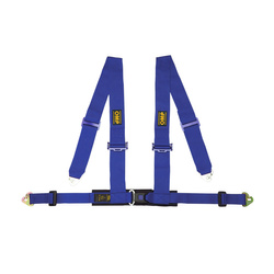 OMP Italy Racing 4 - points Safety Belts ECE, DA508 Blue