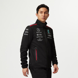  Mercedes AMG Germany F1 Team Mens Softshell Jacket Black