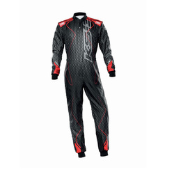 OMP Italy KS-3 ART Karting Suit Black/Red (CIK-FIA)