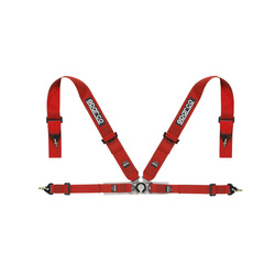 Sparco Italy SPORT H-4 Safety Belts red (FIA)