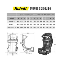 Sabelt TAURUS L Car Seat (FIA homologation)